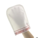 Рукавица КЕСЕ средней жесткости  для пилинга тела, антицеллюлитная, белая/ шелк